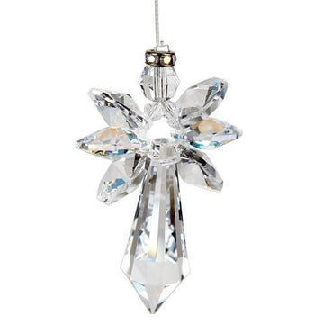 One Coast - Woodstock Chimes Gifts For the Home Aurora Borealis Guardian Angel Crystal Suncatchers Large -Glorious Colors! Rainbow Makers